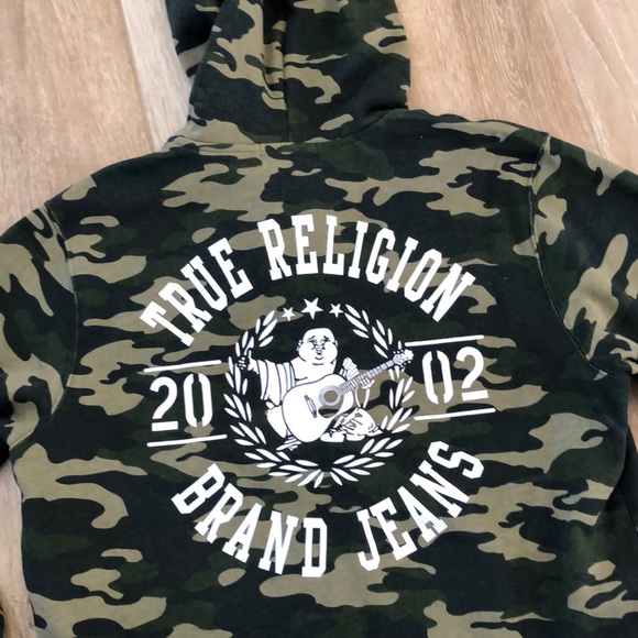 🔚🔜True Religion Large Camo Logo Zip Up Hoodie - Picture 12 of 12